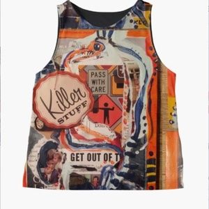 Chiffon Front Panel Sleeveless Top Killer Stuff